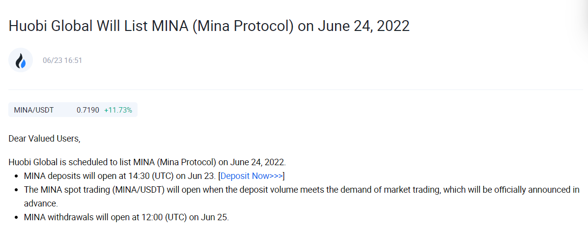 mina token