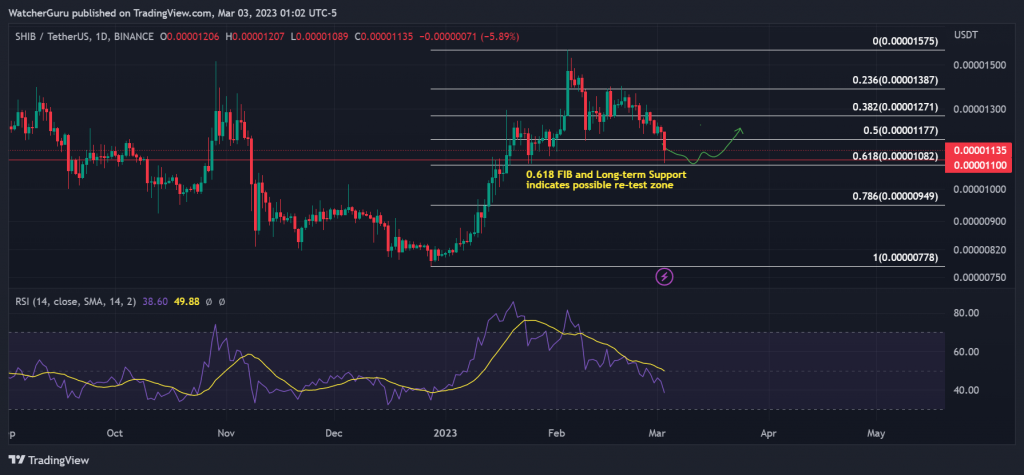 SHIB coin price analysis