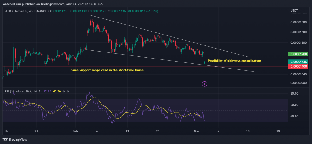 Shiba Inu meme coin usdt analysis