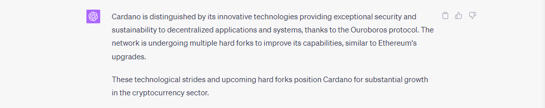 Cardano yapay zeka tahmini