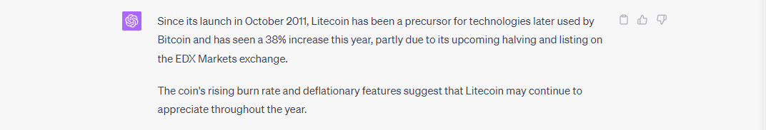 Litecoin fiyat tahmini