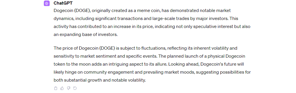 Dogecoin market interest