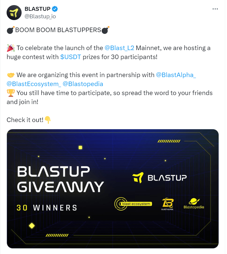 BlastUp x sharing