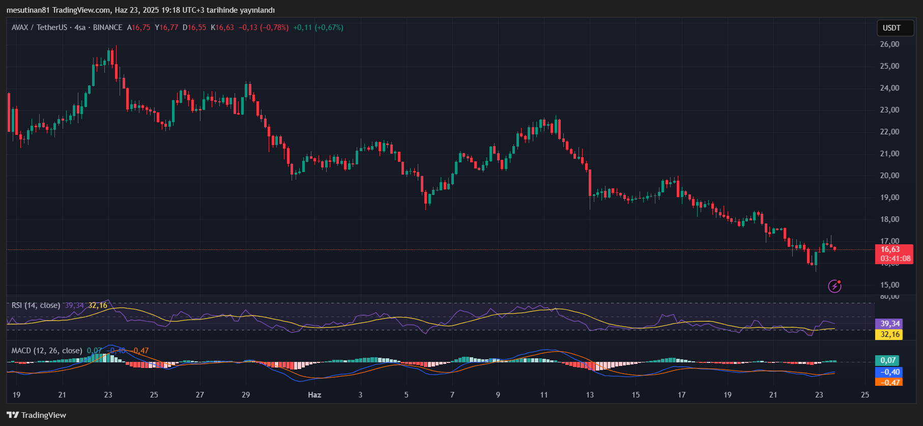4 metrik son kaleyi işaretledi: AVAX nefeslenmeye çalışan boksör gibi 2 AVAX RSI ve MACD göstergesi