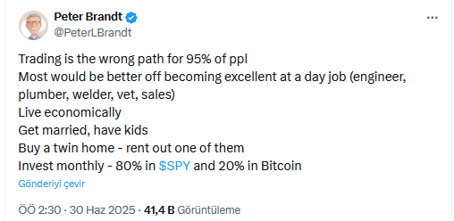 Ünlü trader şaşırttı: Peter Brandt’tan Bitcoin formülü 2 Peter Brandt'ın Bitcoin yatırımcıların yönelik açıklaması
