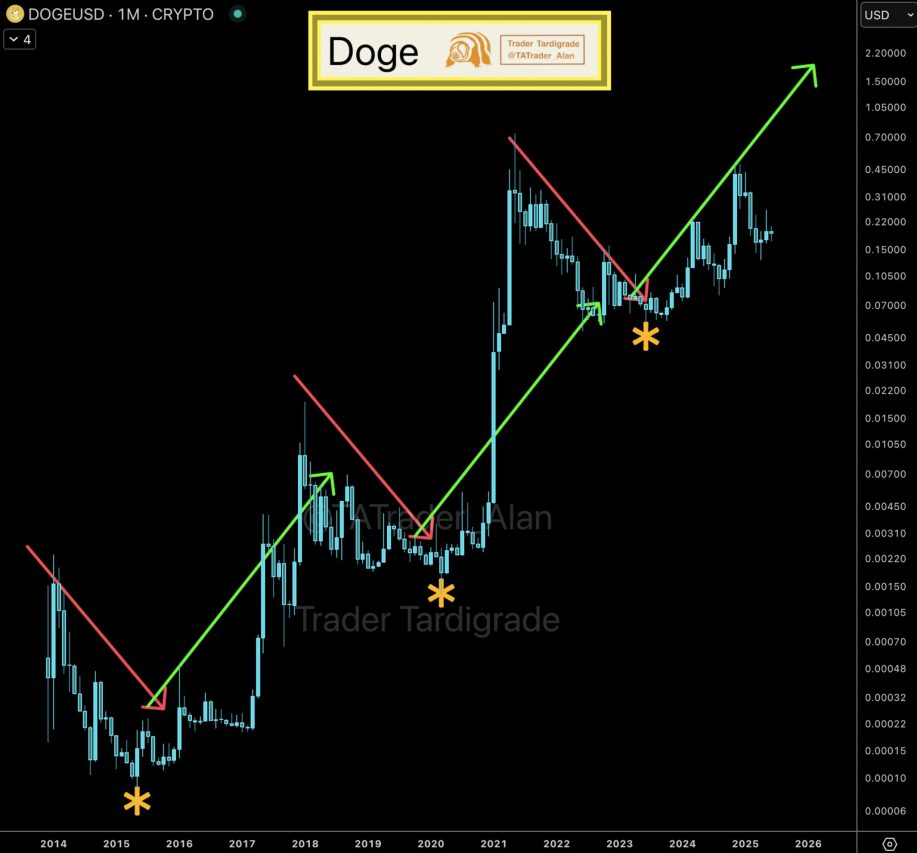 Trader Tardigrade'in Dogecoin grafiği