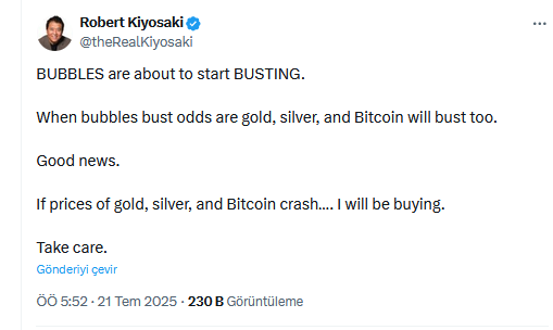 Robert Kiyosaki açıkladı: Bitcoin, altın ve gümüş için tarihi fırsat geliyor 2 Robert Kiyosaki Bitcoin