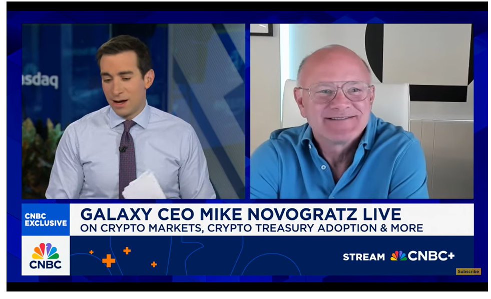 Kripto para milyarderi Mike Novogratz bombayı patlattı: Ethereum Bitcoin'i geçecek 2 Mike Novogratz'ın röportajı