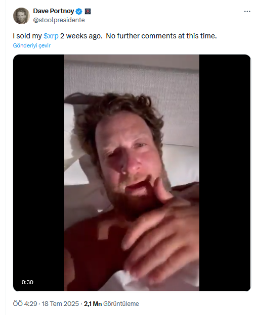 Dave Portnoy'ün XRP açıklaması