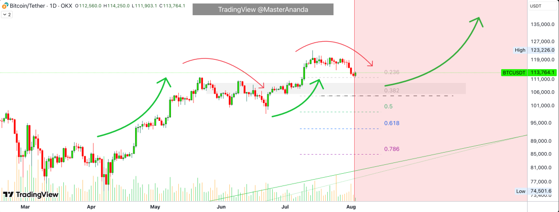 Analist MasterAnanda'nın Bitcoin analizi