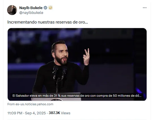 Sadece Bitcoin değil: El Salvador’dan sarı metal hamlesi 2 Nayib Bukelennin açıklaması