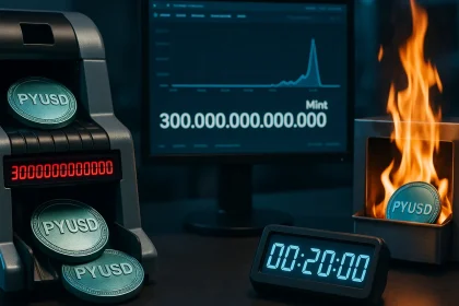 Paxos’ta PYUSD hatası: 300 trilyon PYUSD basıldı, 20 dakikada yakıldı